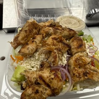 Chicken Kabob Salad^