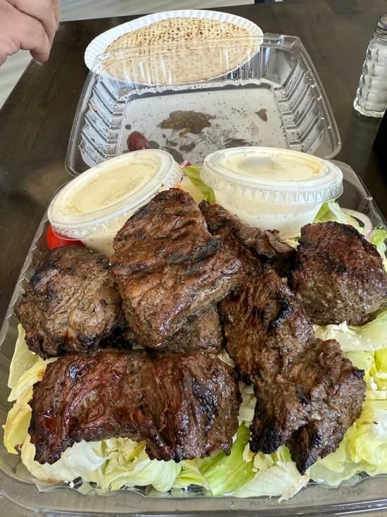 Steak Tip Caesar Salad.